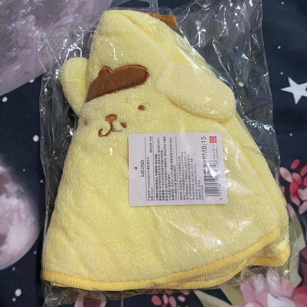 MINISO Pompompurin Hair Drying Towel NWT